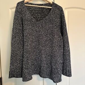 Black Grey and White Eileen Fisher cotton Sweater